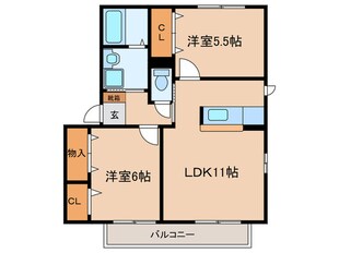 Ｙｓコ－トＢ棟の物件間取画像